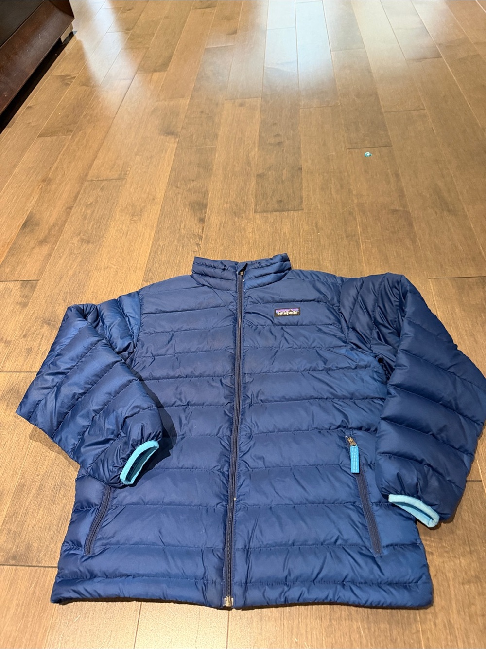 Patagonia boys Puffer Jacket in Blue Youth M